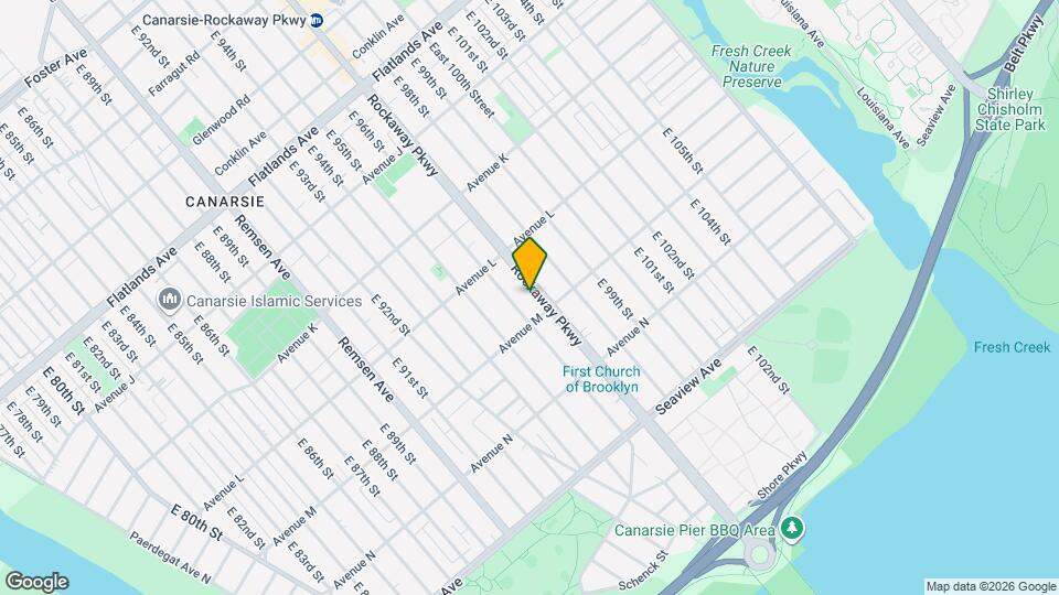 1824 Rockaway Pkwy Map and Location Details