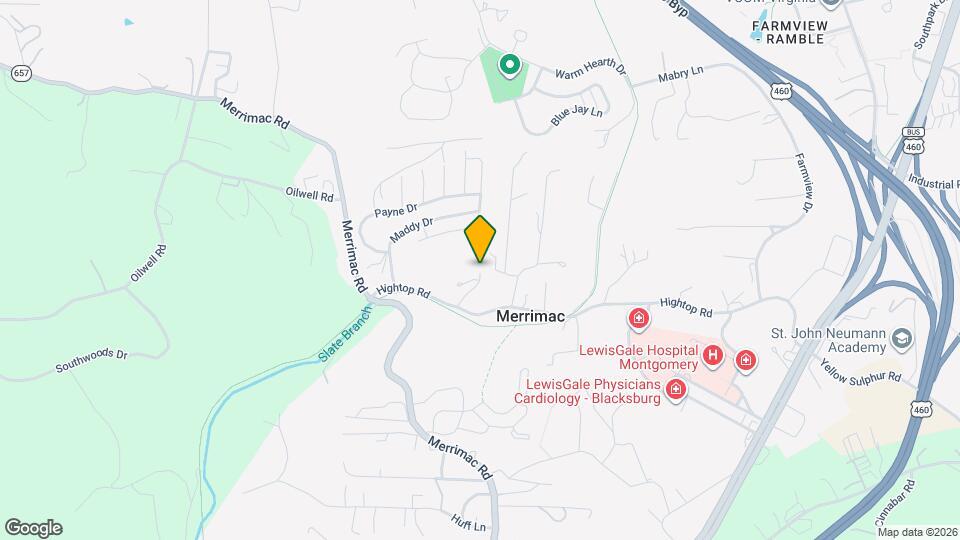 1070 Hightop Rd Map and Location Details