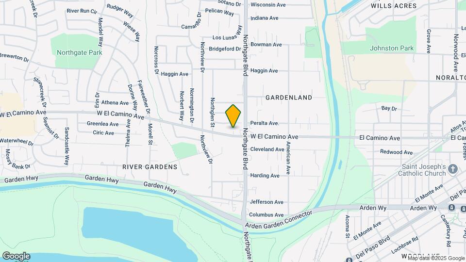 609-613 W El Camino Ave Map and Location Details