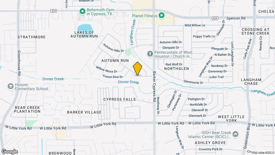 18211 Dinner Creek Dr Mapa y Detalles de la Ubicación