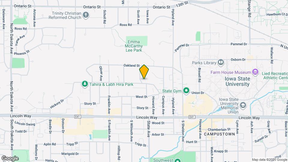 3105 Woodland St Map and Location Details