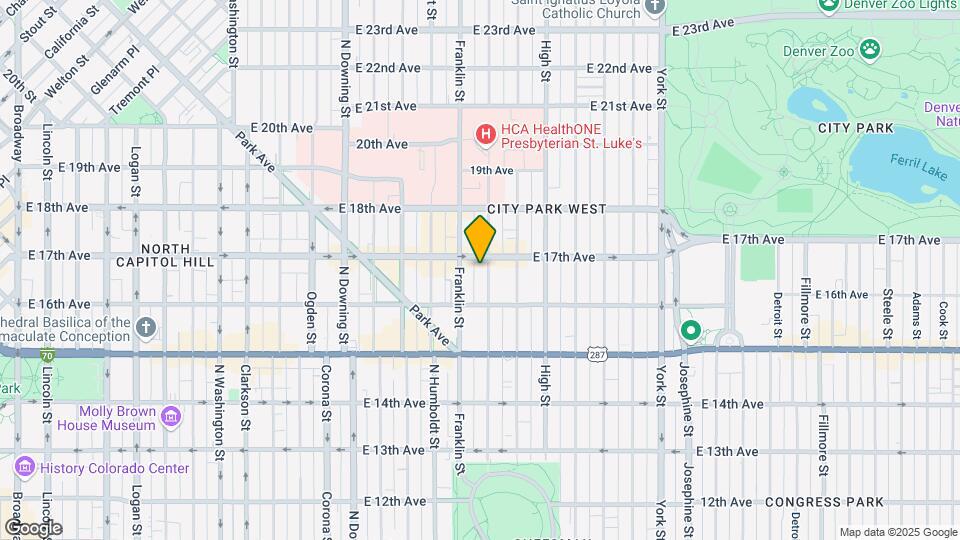 1663 N Gilpin St Map and Location Details