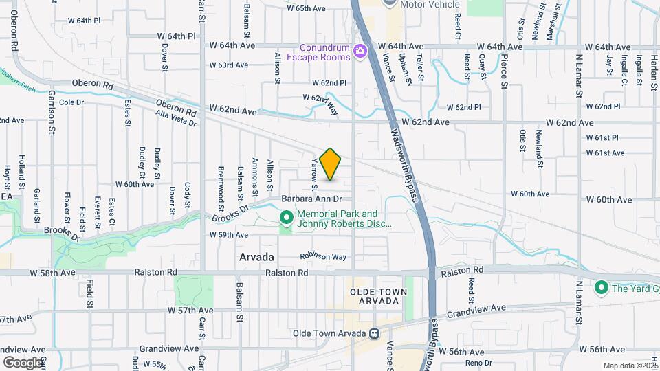 Olde Arvada Apartments Map and Location Details
