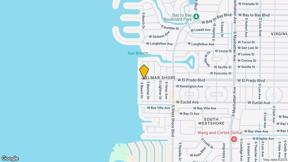 3602 S Beach Dr Map and Location Details