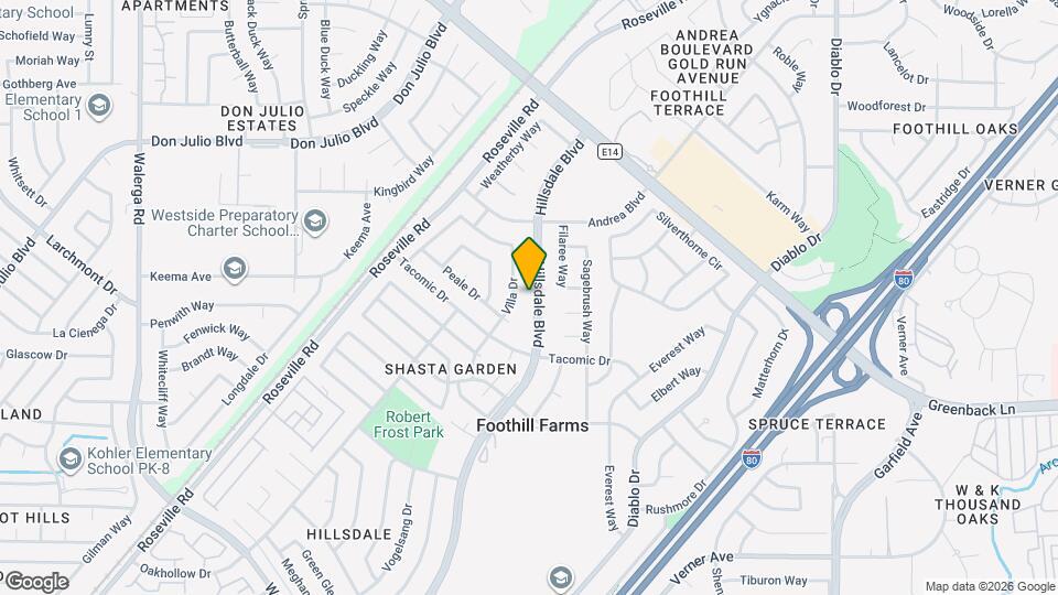 6505 Hillsdale Blvd Map and Location Details