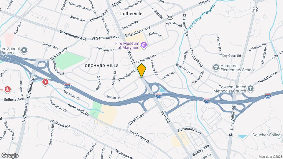 1144 York Rd Map and Location Details