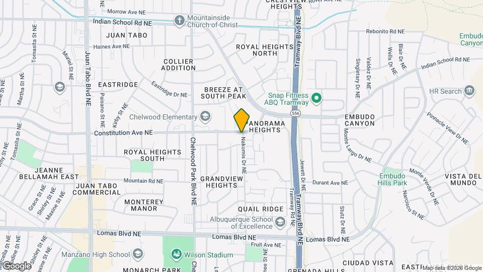 13016 Constitution Ave NE, Unit D Map and Location Details