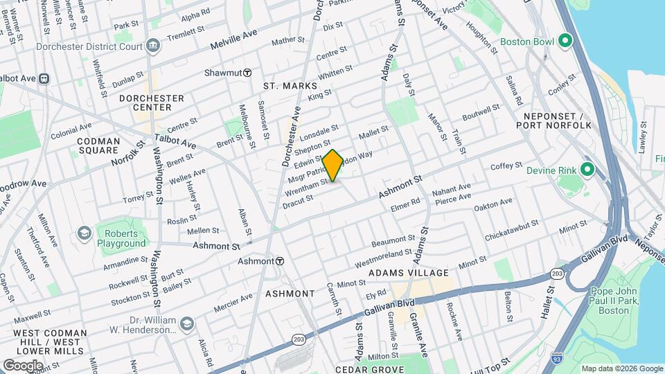 62 Dracut St, Unit 1 Map and Location Details