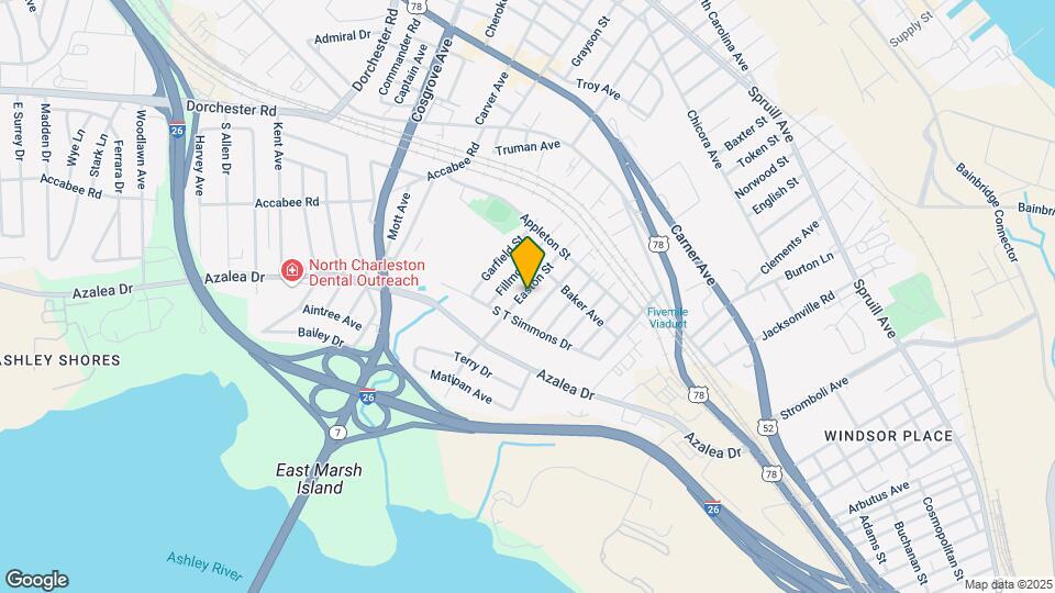 2227 Easton St Map and Location Details