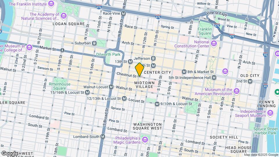 105 S 12th St Map and Location Details