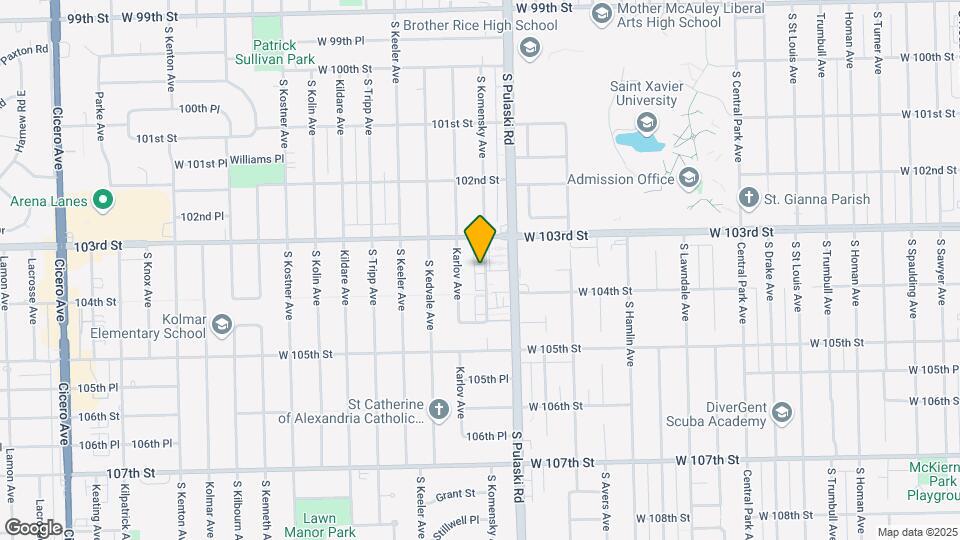 10322-10332 S Komensky Ave Map and Location Details