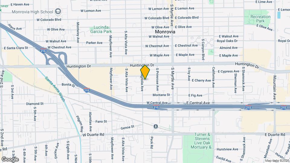1222 S Magnolia Ave Map and Location Details