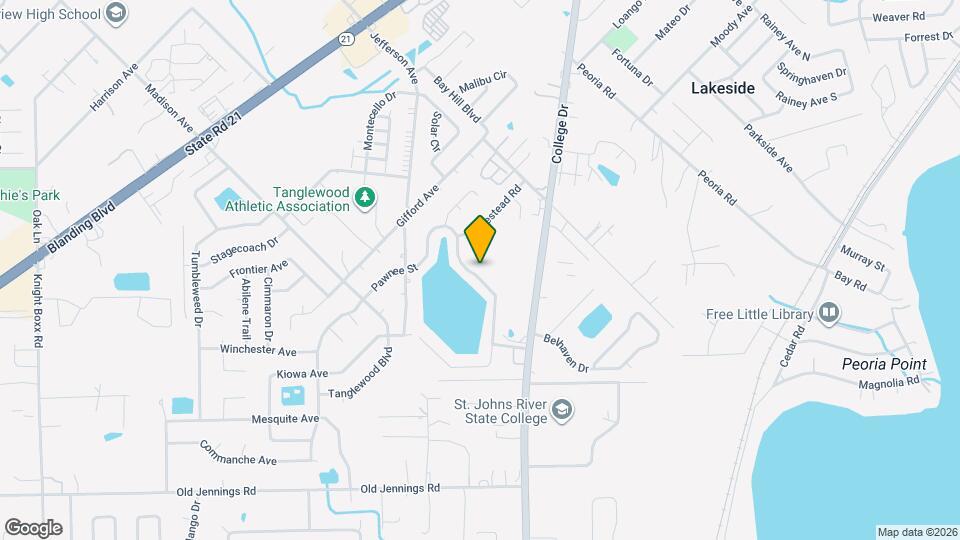 1426 Pawnee St Map and Location Details