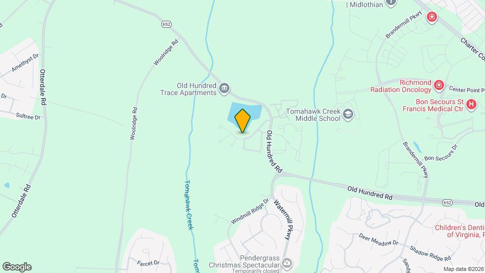 14924 Watermill Lake Trail Map and Location Details