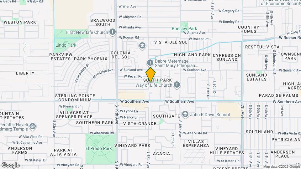 5727 S 17th Ave Map and Location Details