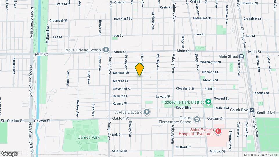 1605 Monroe St Map and Location Details