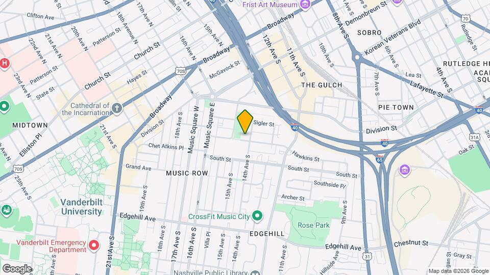 1404 Hawkins St Map and Location Details