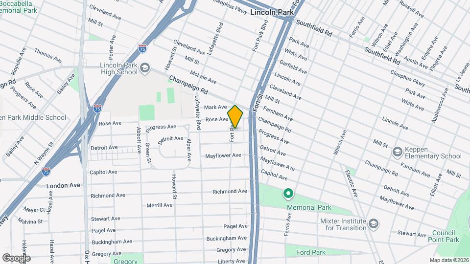 2957 Fort Park Blvd Mapa y Detalles de la Ubicación