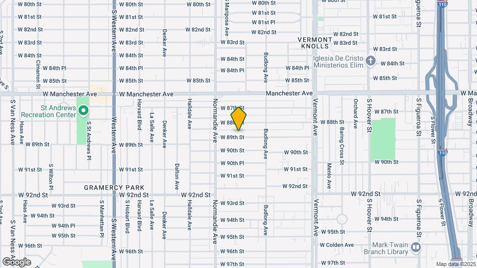 1301 W 89th St Map and Location Details