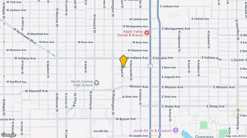225 W Nora Ave Map and Location Details