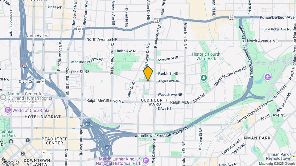 443 NE Angier Ave Mapa y Detalles de la Ubicación