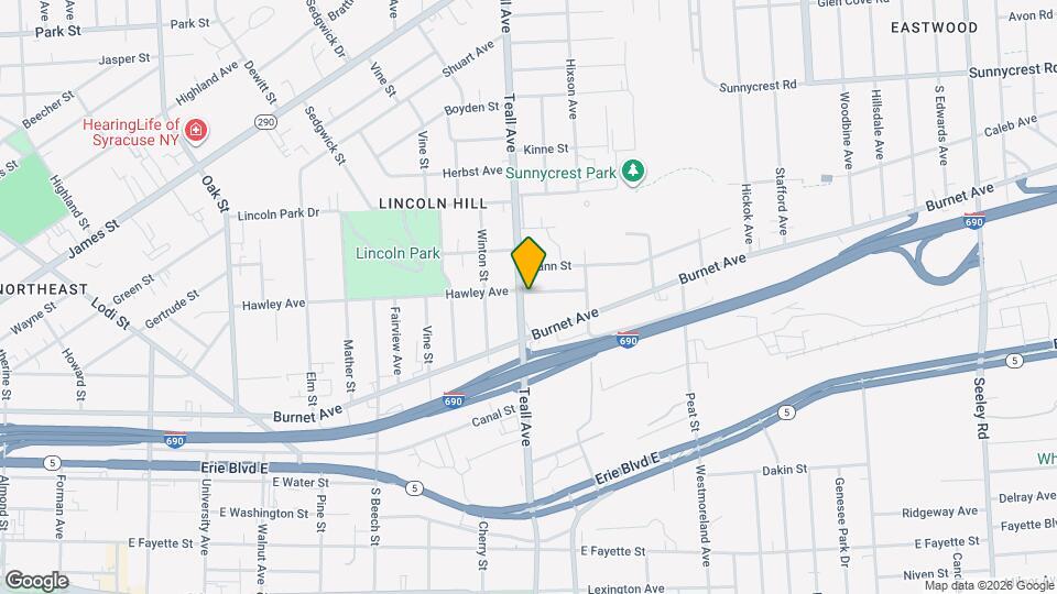 540 Teall Ave Mapa y Detalles de la Ubicación