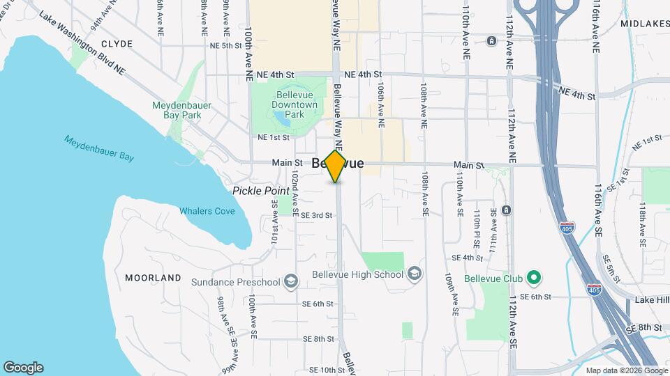 Bellevue Manor Retirement Apts Map and Location Details