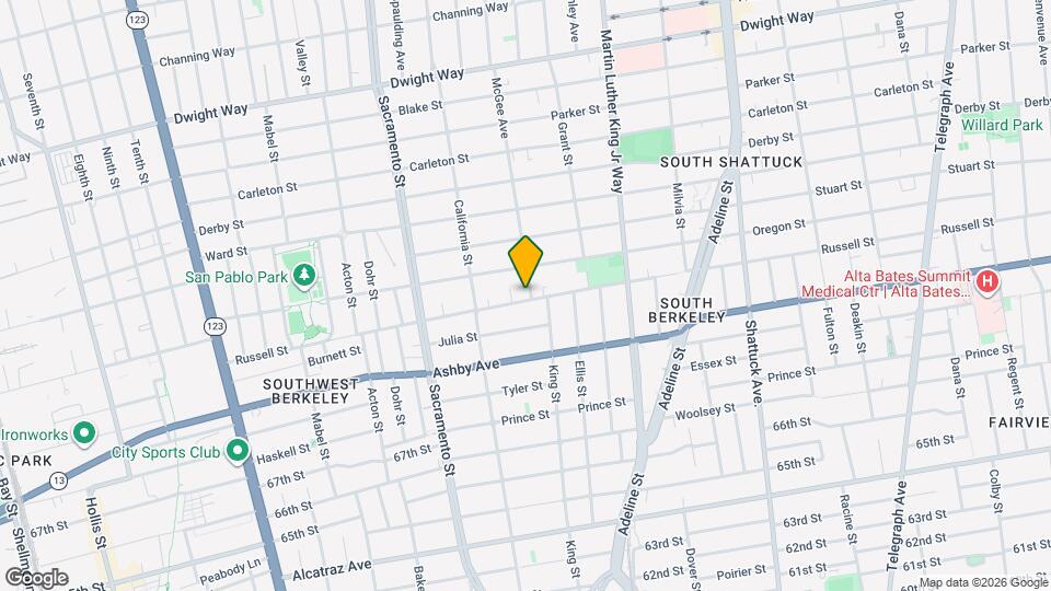 2850 McGee Ave Map and Location Details