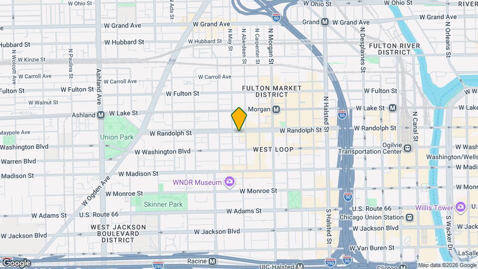 1111 W Randolph St Mapa y Detalles de la Ubicación
