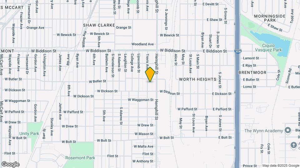 3715 Travis Ave, Unit 123 Map and Location Details
