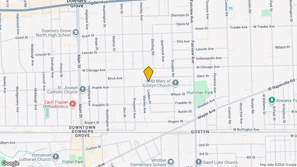 624 Prairie Ave Map and Location Details