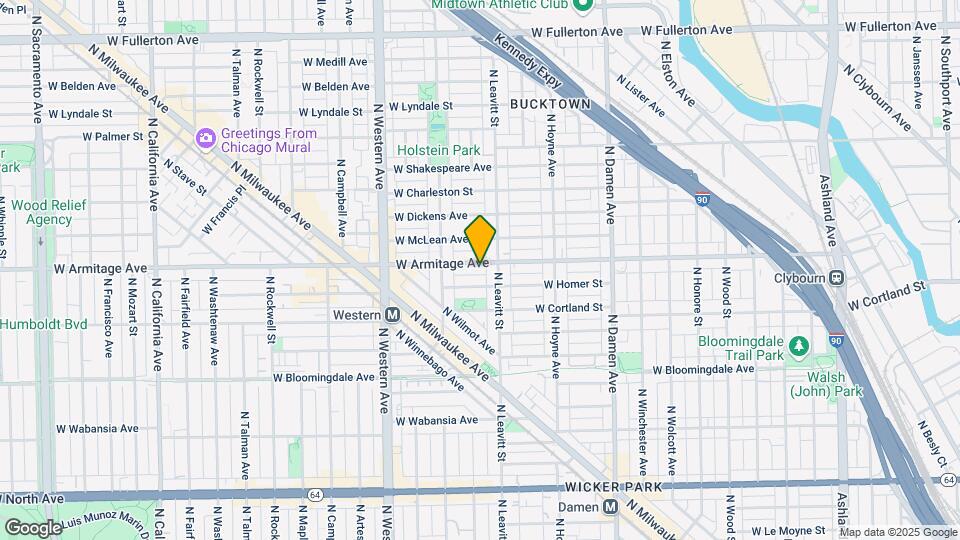 2217 W Armitage Ave Map and Location Details