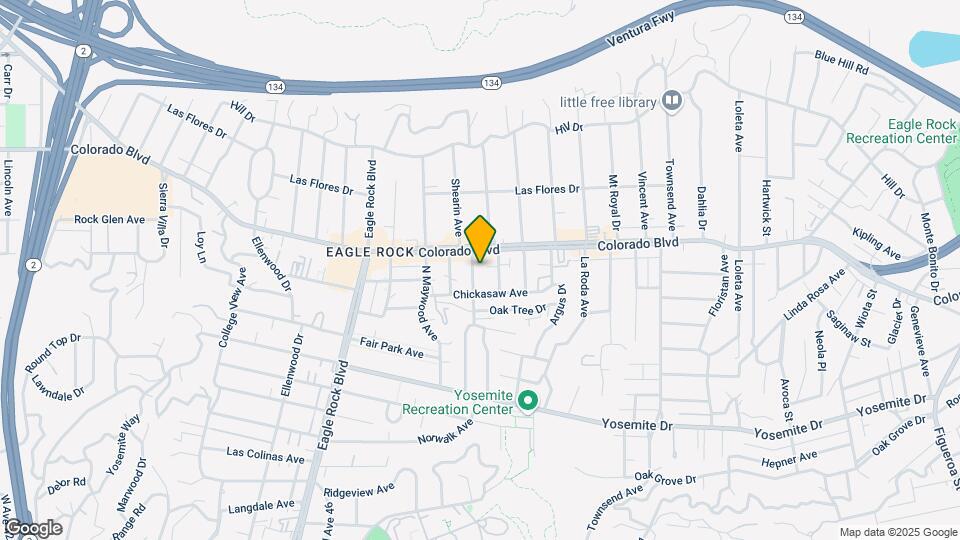 5080 Glen Iris Ave Map and Location Details