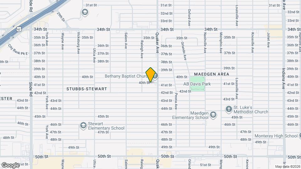 4413 40th St Map and Location Details