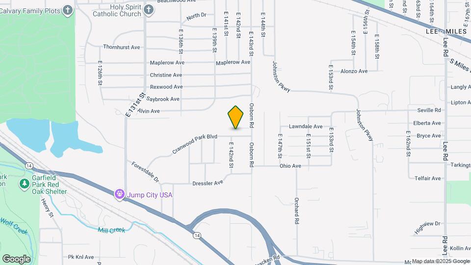 14117 Cranwood Park Blvd Map and Location Details