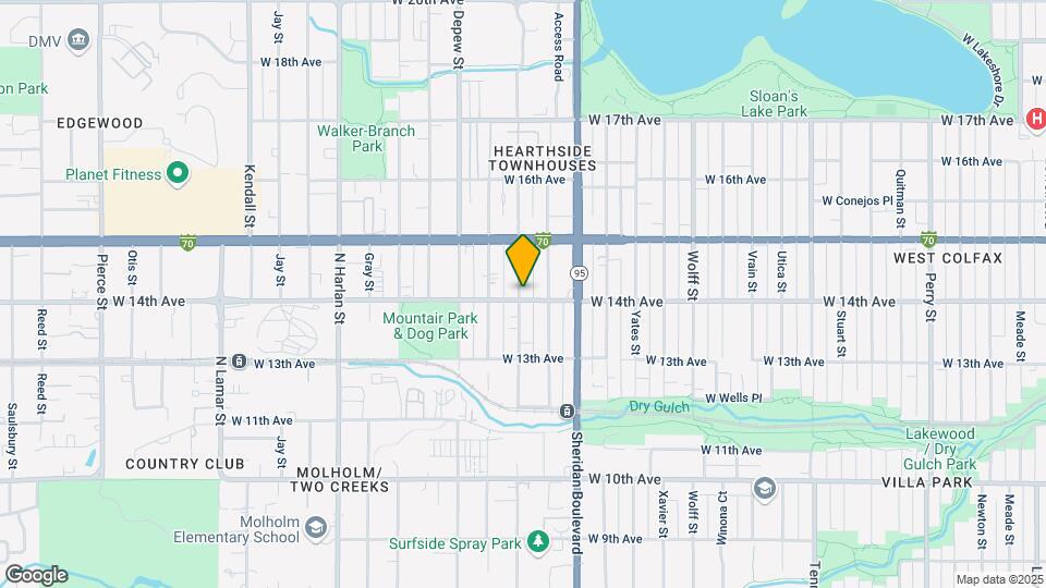 5389 W 14th Ave Map and Location Details