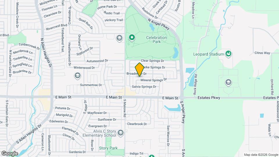 1619 Mineral Springs Dr Map and Location Details