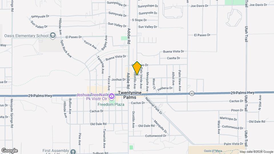 6349 Ocotillo Ave Map and Location Details