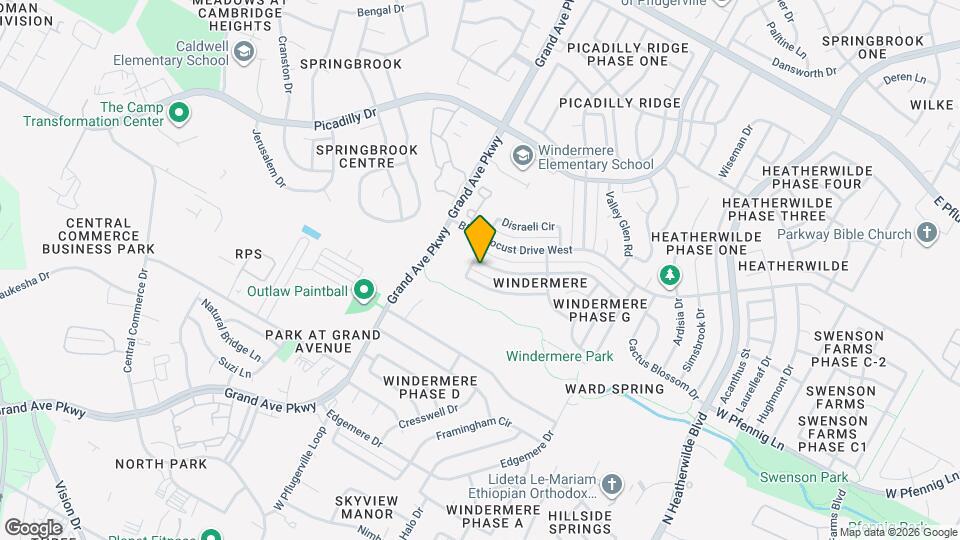 1203 Thackeray Ln Map and Location Details