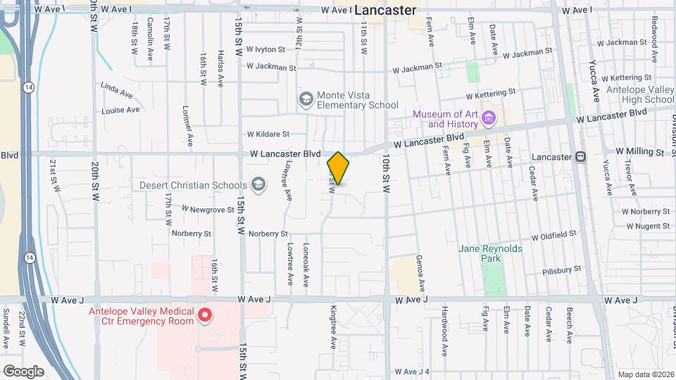 1121 W Milling St Map and Location Details