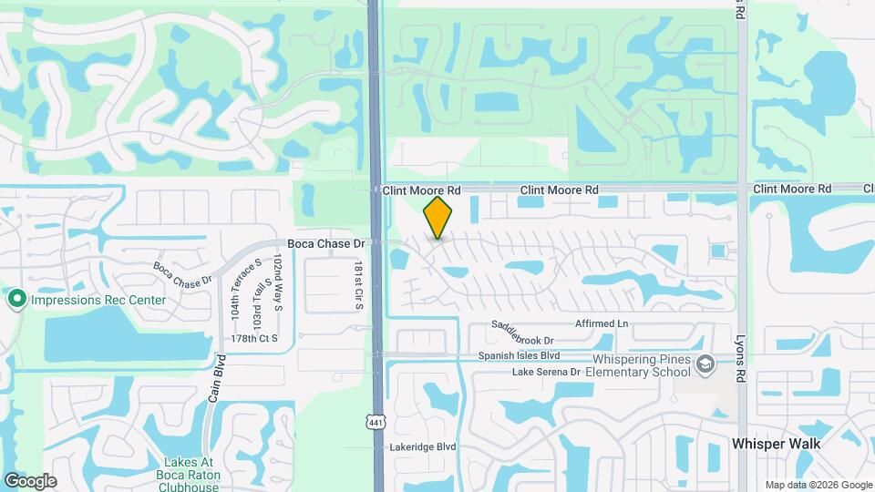 9842 Boca Gardens Cir N Map and Location Details