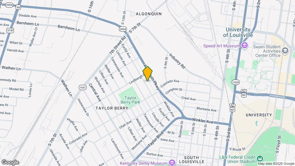 1109 Euclid Ave Map and Location Details