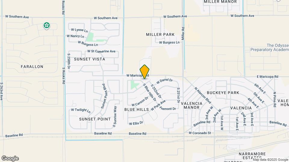 6873 S Blue Hills Dr Map and Location Details