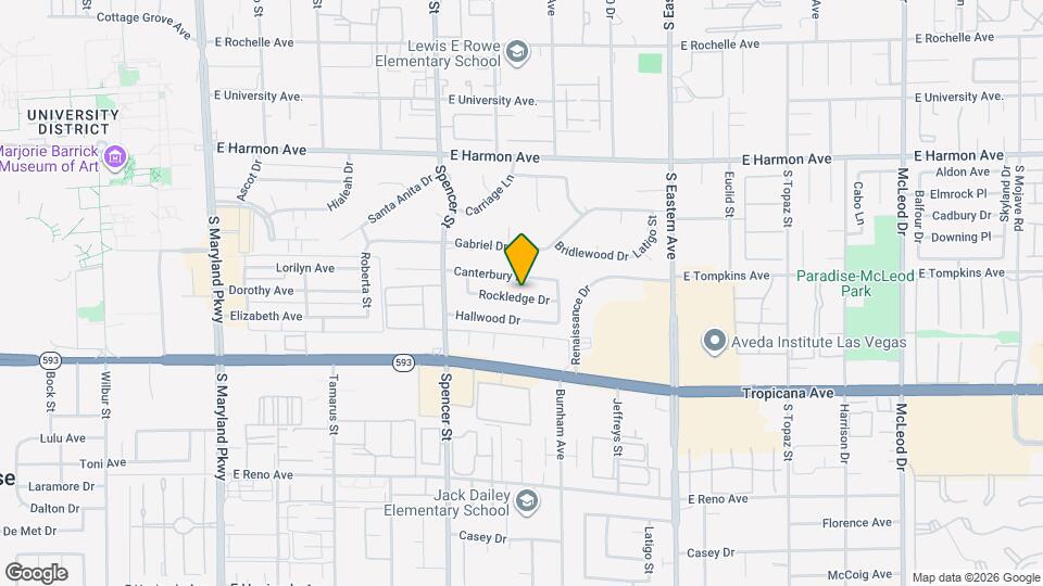 1966 Rockledge Dr Mapa y Detalles de la Ubicación