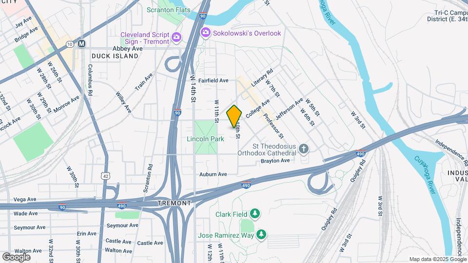 2410 W 10th Street, Unit Up Map and Location Details