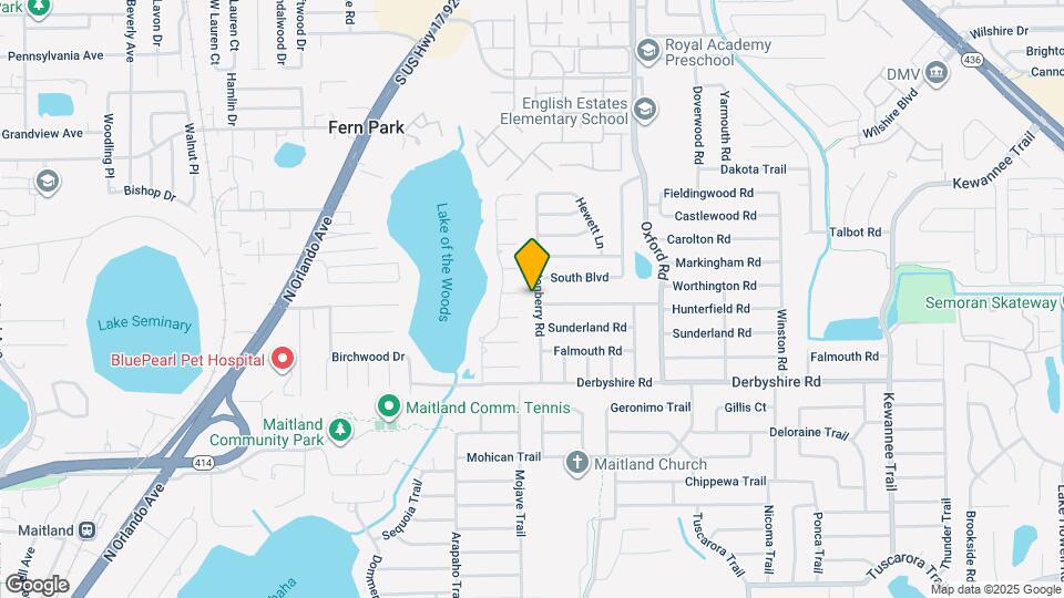 1483 Glastonberry Rd Map and Location Details