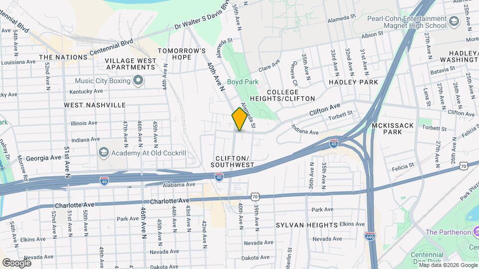 3963 Clifton Ave Map and Location Details