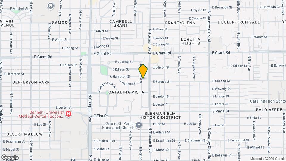 2102 N. Norton Ave. Mapa y Detalles de la Ubicación