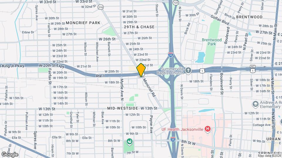 2904 Moncrief Rd Map and Location Details