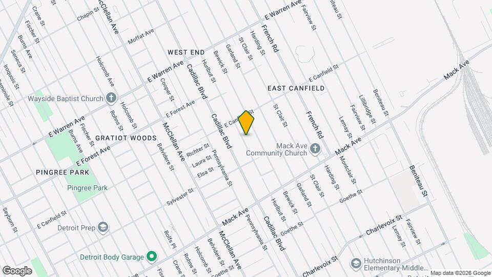 4190 Hurlbut St Map and Location Details